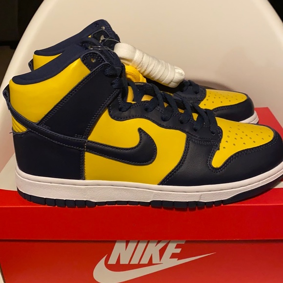 Nike Dunk High Michigan SP (2020) 9.5m - Picture 2 of 2